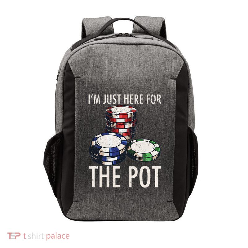 Poker Texas HoldEm Gambling Pot Cards Player Gift Vector Backpack
