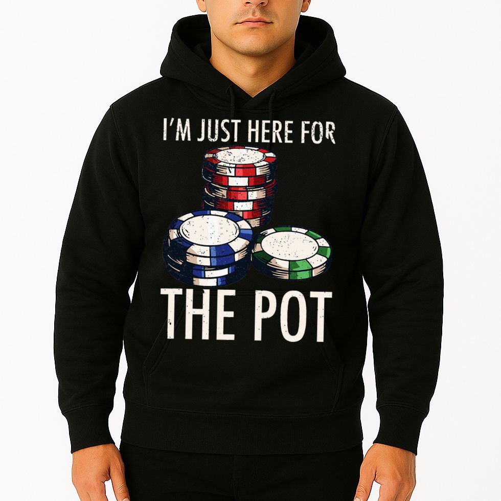 Poker Texas Holdem Gambling Pot Cards Player Hoodie