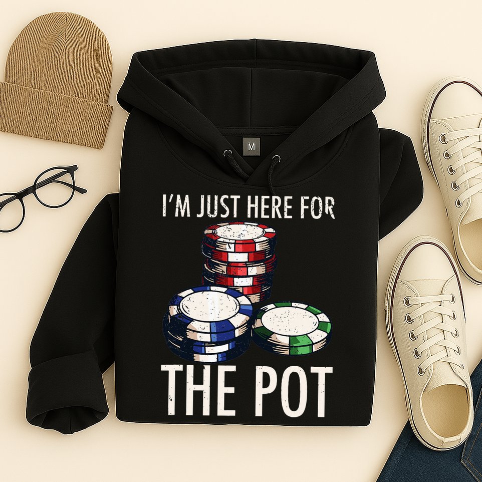 Poker Texas Holdem Gambling Pot Cards Player Hoodie