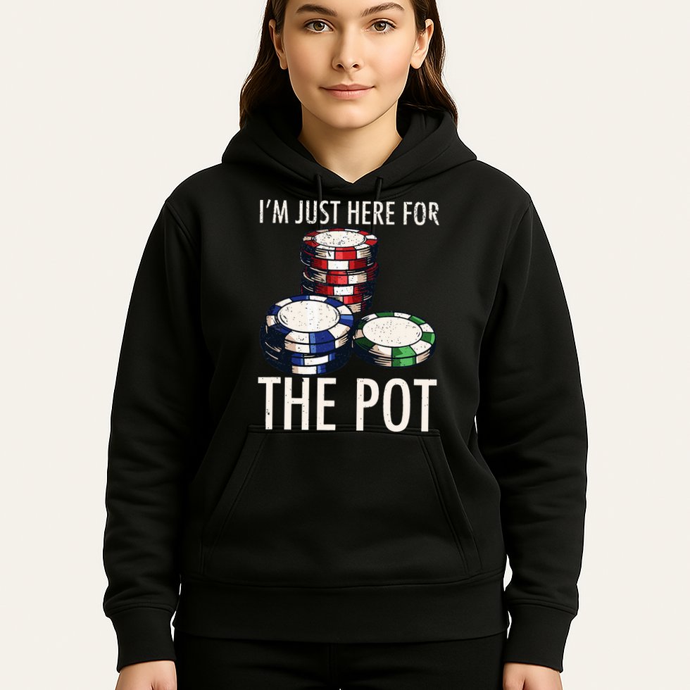 Poker Texas Holdem Gambling Pot Cards Player Hoodie