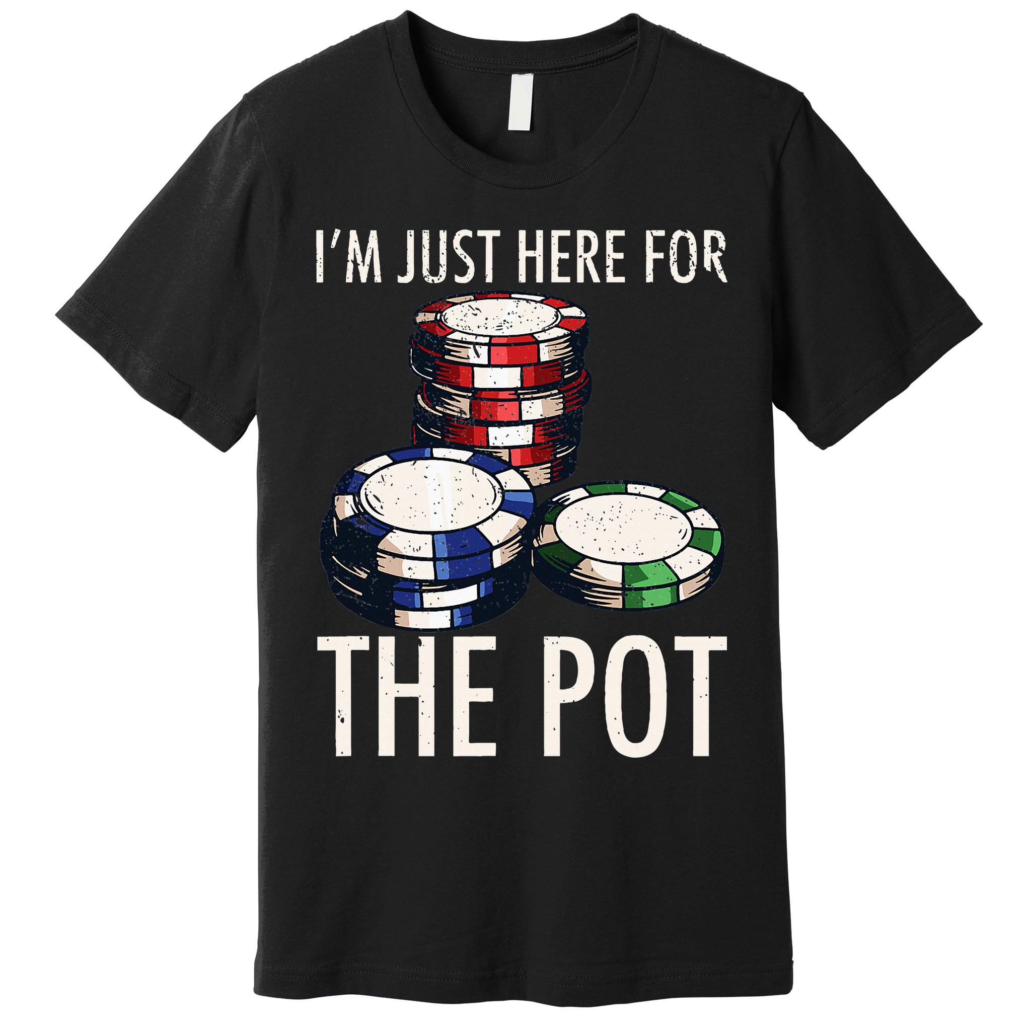 Poker Texas Holdem Gambling Pot Cards Player Premium T-Shirt
