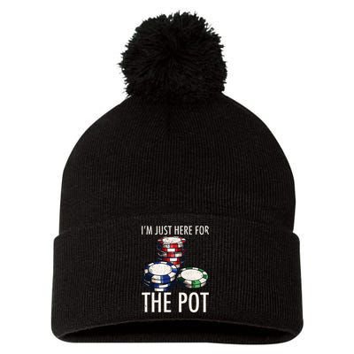 Poker Texas Holdem Gambling Pot Cards Player Pom Pom 12in Knit Beanie