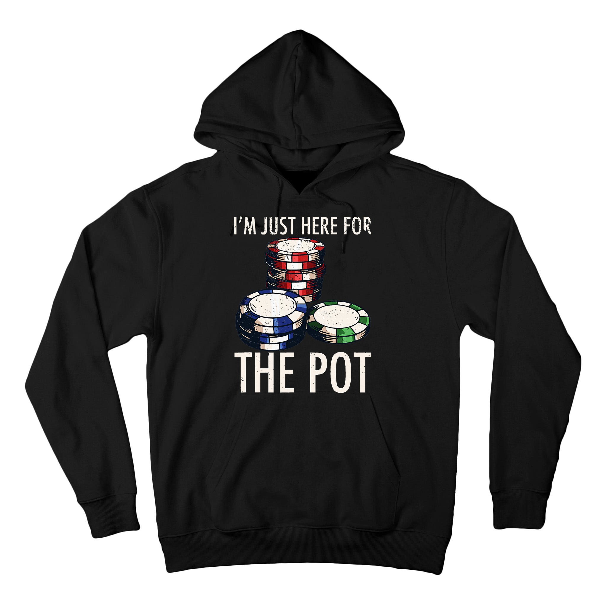 Poker Texas Holdem Gambling Pot Cards Player Tall Hoodie