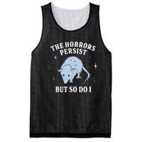 Possum The Horrors Persist But So Do I Mesh Reversible Basketball Jersey Tank