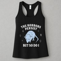 Possum The Horrors Persist But So Do I Womens Tank Top