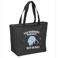 Possum The Horrors Persist But So Do I Zip Tote Bag