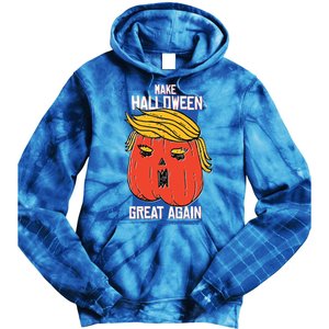 President Trump Halloween Pumpkin Make Halloween Great Again Great Gift Tie Dye Hoodie