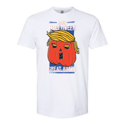 President Trump Halloween Pumpkin Make Halloween Great Again Great Gift Softstyle CVC T-Shirt