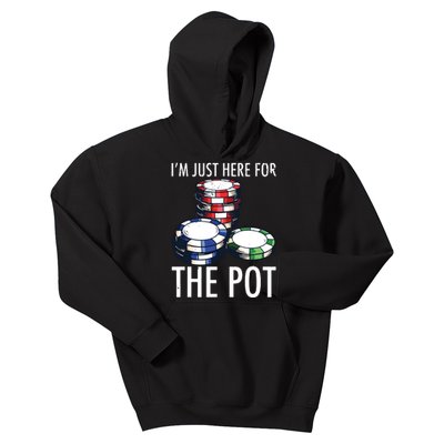 Poker Texas Hold'em Gambling Pot Cards Player Gift Kids Hoodie