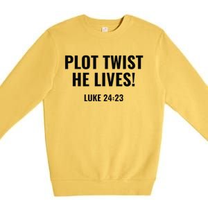 Plot Twist He Lives Premium Crewneck Sweatshirt