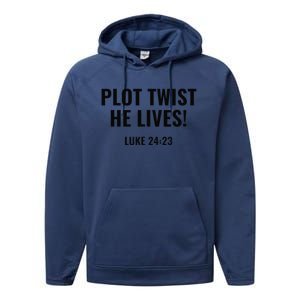 Plot Twist He Lives Performance Fleece Hoodie