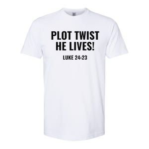 Plot Twist He Lives Softstyle CVC T-Shirt