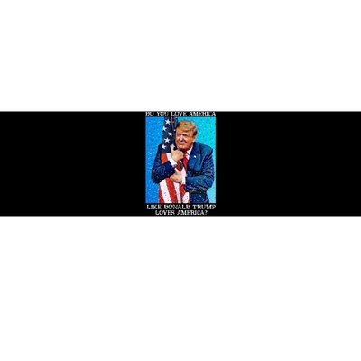 Patriotic Trump Hugging Flag Pro Trump Republican Gifts Bumper Sticker