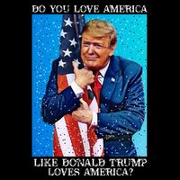 Patriotic Trump Hugging Flag Pro Trump Republican Gifts Flat Bill Trucker Hat