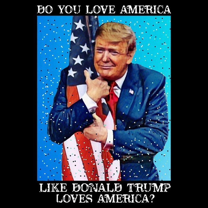Patriotic Trump Hugging Flag Pro Trump Republican Gifts Flat Bill Trucker Hat