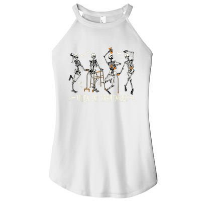 Physical Therapy Halloween Trick Or Treatment Pt Pta Women's Perfect Tri Rocker Tank