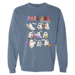 Physical Therapist Halloween Cute Ghost Physical Therapy PT Garment-Dyed Sweatshirt