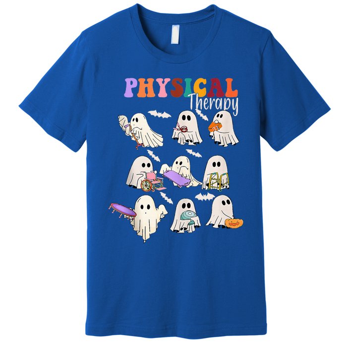 Physical Therapist Halloween Cute Ghost Physical Therapy PT Premium T-Shirt