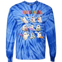 Physical Therapist Halloween Cute Ghost Physical Therapy PT Tie-Dye Long Sleeve Shirt