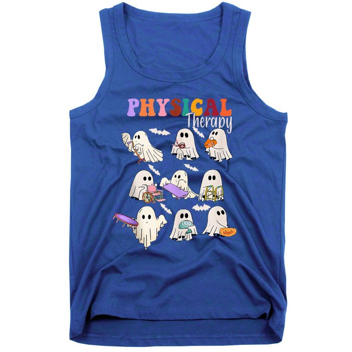 Physical Therapist Halloween Cute Ghost Physical Therapy PT Tank Top