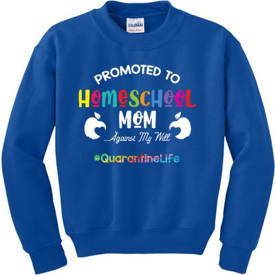 Promoted To Homeschool Mom Gift Mama Teacher Gift Teaching Gift Kids Sweatshirt