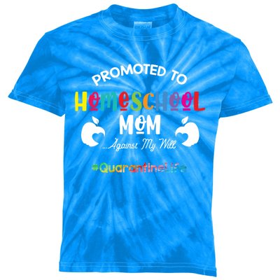 Promoted To Homeschool Mom Gift Mama Teacher Gift Teaching Gift Kids Tie-Dye T-Shirt