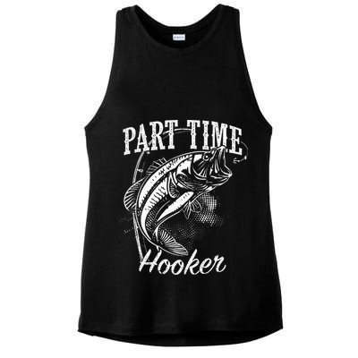 Part Time Hooker Fishing Ladies PosiCharge Tri-Blend Wicking Tank