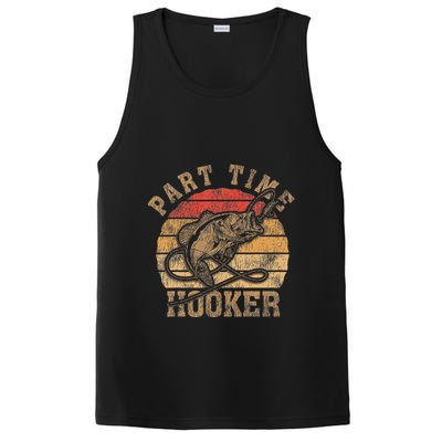 Part Time Hooker Funny Fishermen Sarcastic Joke For Dad PosiCharge Competitor Tank