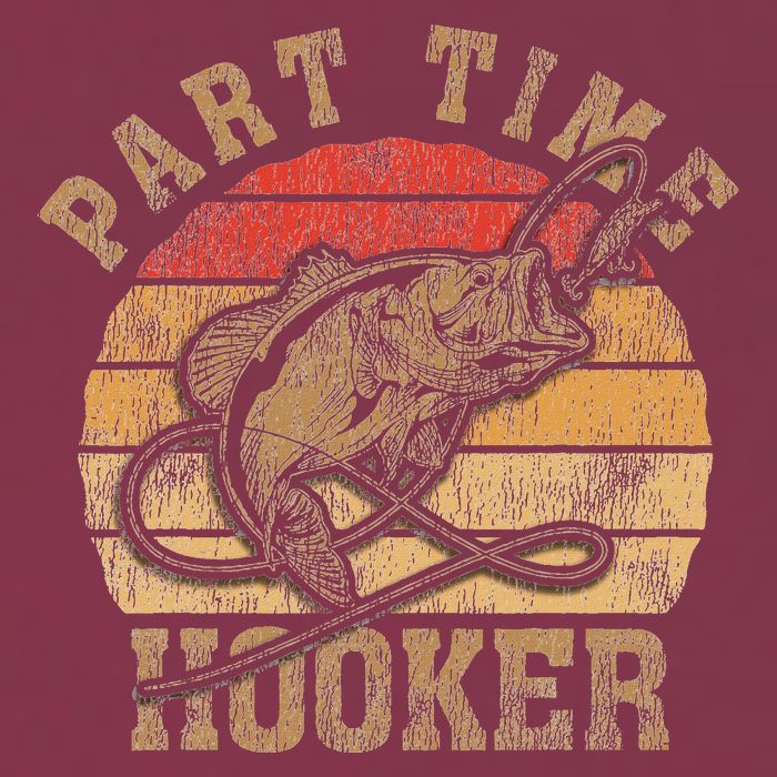 Part Time Hooker Funny Fishermen Sarcastic Joke For Dad 16oz Travel Tumbler