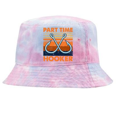 Part Time Hooker Funny Tie-Dyed Bucket Hat