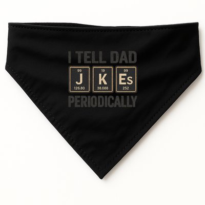 Periodic Table Humor for Dads USA-Made Doggie Bandana