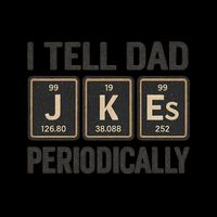 Periodic Table Humor for Dads Button