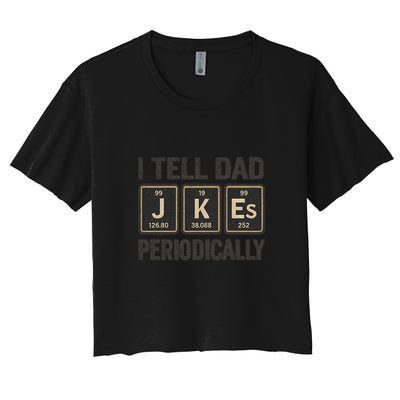 Periodic Table Humor for Dads Crop Top