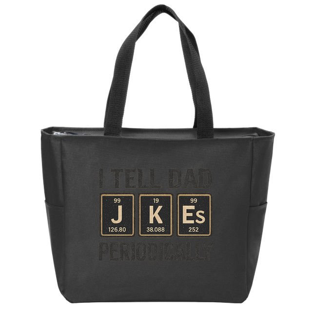 Periodic Table Humor for Dads Zip Tote Bag