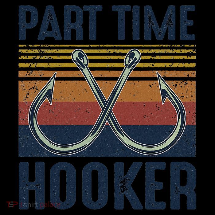 Part Time Hooker Funny Fishing Lover Fisherman Retro Style Short Acrylic Beanie