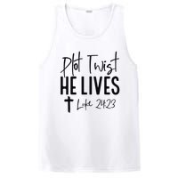 Plot Twist He Lives Luke 24 23 Bible Verse PosiCharge Competitor Tank