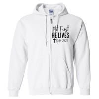 Plot Twist He Lives Luke 24 23 Bible Verse Full Zip Hoodie