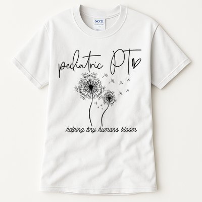 Physical Therapist Helping Tiny Human Bloom Pediatric PT Tall T-Shirt