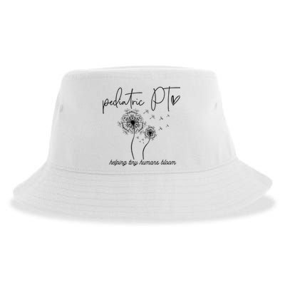 Physical Therapist Helping Tiny Human Bloom Pediatric PT Sustainable Bucket Hat