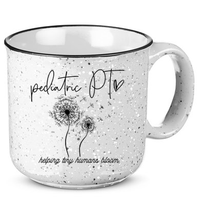 Physical Therapist Helping Tiny Human Bloom Pediatric PT 15oz Campfire Ceramic Mug