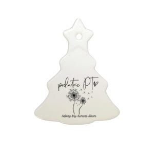 Physical Therapist Helping Tiny Human Bloom Pediatric PT Ceramic Tree Ornament