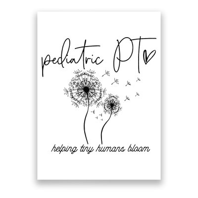Physical Therapist Helping Tiny Human Bloom Pediatric PT Poster