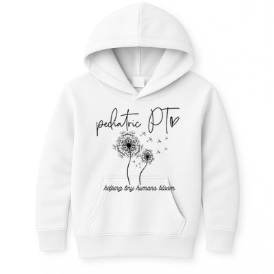 Physical Therapist Helping Tiny Human Bloom Pediatric PT Kids Hoodie