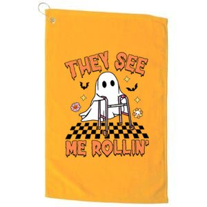 Physical Therapy Halloween They See Me Rolling Spooky Pt Pta Platinum Collection Golf Towel