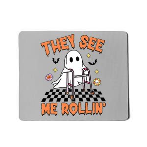 Physical Therapy Halloween They See Me Rolling Spooky Pt Pta Mousepad