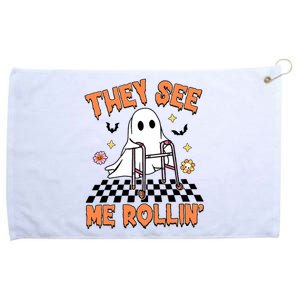 Physical Therapy Halloween They See Me Rolling Spooky Pt Pta Grommeted Golf Towel