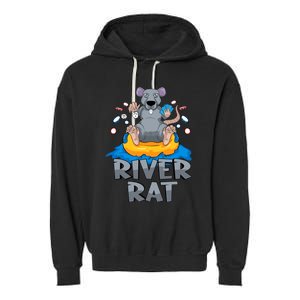 Poker Texas Hold Em River Rat Casino Garment-Dyed Fleece Hoodie