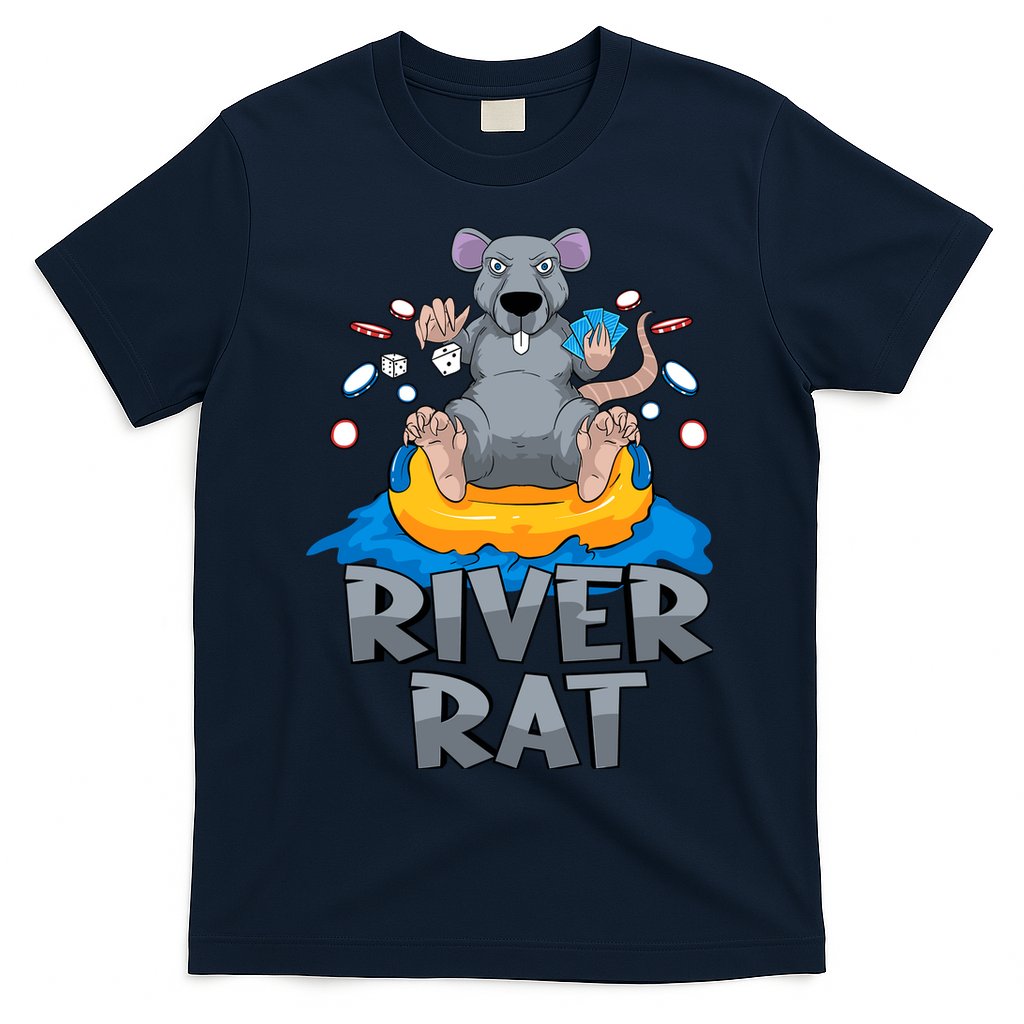 Poker Texas Hold Em River Rat Casino T-Shirt