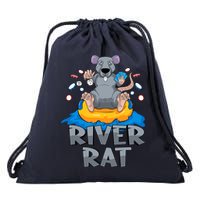 Poker Texas Hold Em River Rat Casino Drawstring Bag