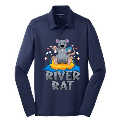 Poker Texas Hold Em River Rat Casino Silk Touch Performance Long Sleeve Polo